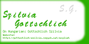 szilvia gottschlich business card